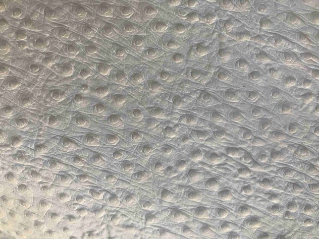 Pelle Ghiaccio stampa struzzo per artigianato - Foto 6