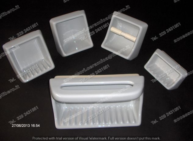 #ASSORTIMENTO di PORTASAPONI BAGNO Porcellana 'SPEA'_ VINTAGE - Foto 6