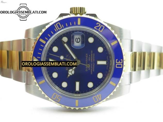Rolex Replica SUBMARINER 116613 LB BLU CERAMICA 1:1 BEST EDITION CASSA E BRACCIALE IN SS 904L SH3135 V3 - Foto 3