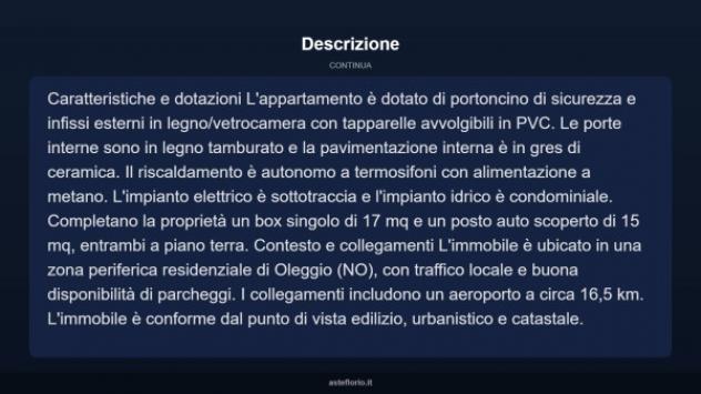 Immobile in asta di 119 m², box auto in vendita a Oleggio - Foto 7