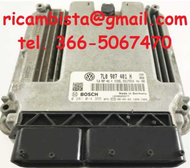 0281014355 7L0907401H Volkswagen Touareg centralina motore