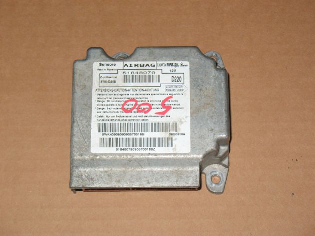 51848079 ECU CENTRALINA SENSORE AIRBAG FIAT 500 D2205 WK43908