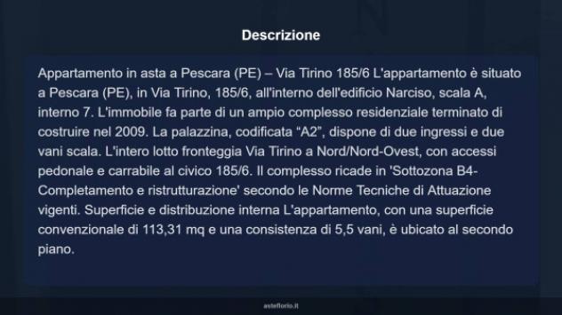 Immobile in asta di 113 m², box auto in vendita a Pescara - Foto 8