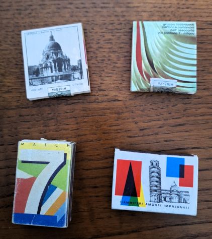 4 scatole fiammiferi vintage