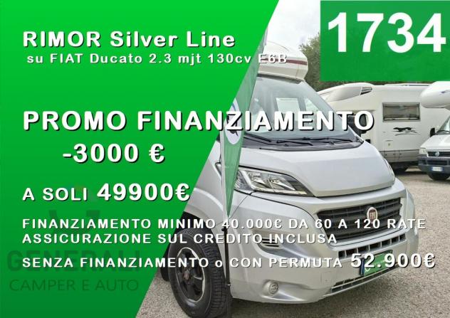CAMPER RIMOR DUCATO SEMINTEGRALE 6 POSTI SEMIDINETTE BASCULANTE CLIMATIZZATORE LETTO NAUTICO FOTOVOLTAICO CAMPEGGIO USATI GENERALI 1734