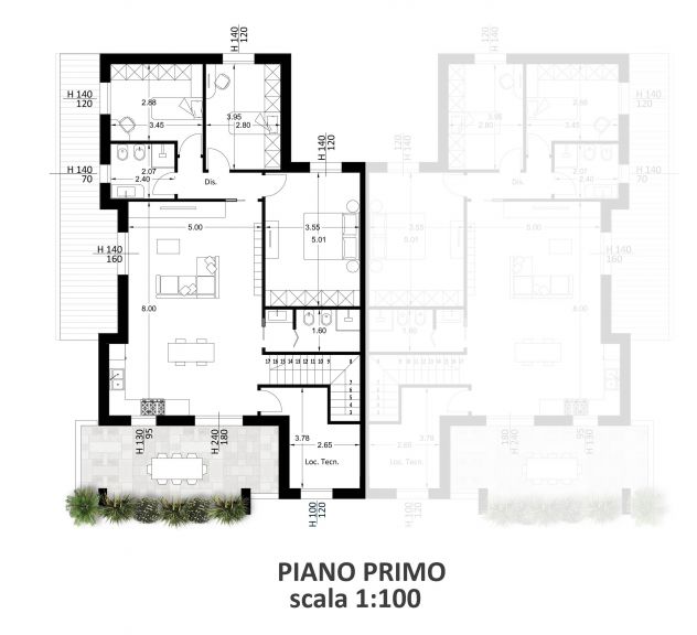 NUOVA SOLUZIONE IN CLASSE A4 CON 3 CAMERE,GIARDINO E GARAGE - Foto 3