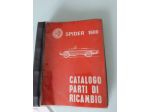 ALFA ROMEO SPIDER 1600 CATALOGO PARTI DI RICAMBIO 1966/1968