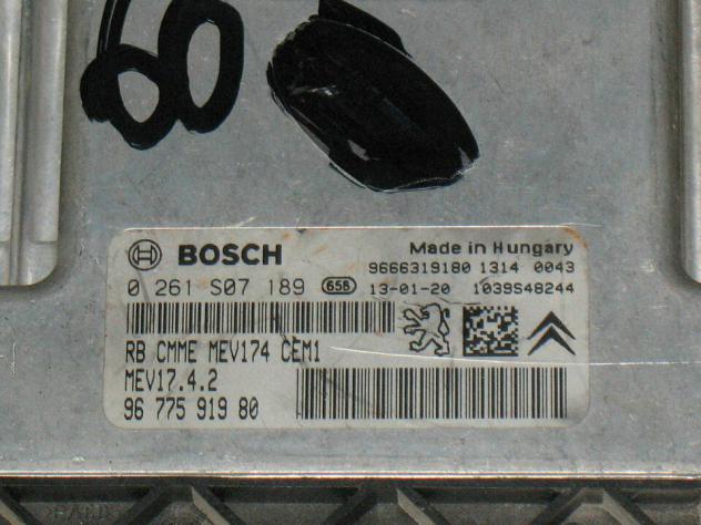 0261S07189 ECU CITROEN PEUGEOT 0261S07189 9677591980 MEV17.4.2 - Foto 2