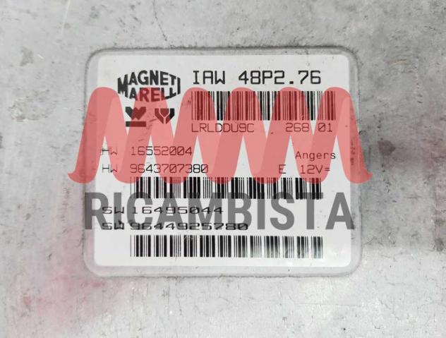 IAW48P2.76 9643707380 Citroen C2 1.1 centralina motore Magneti Marelli - Foto 2
