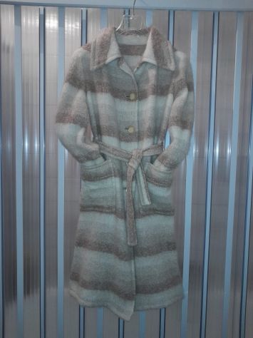 Completo Tailleur Donna Vintage originale anni 60 Cappotto e Gonna Lana Mohair - Foto 3