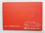 ALFA ROMEO ALFASUD SPRINT VELOCE    ANNO 1980   USO E MANUTENZIONE   ORIGINALE