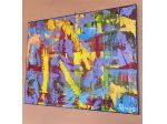 Quadro astratto dipinto a mano