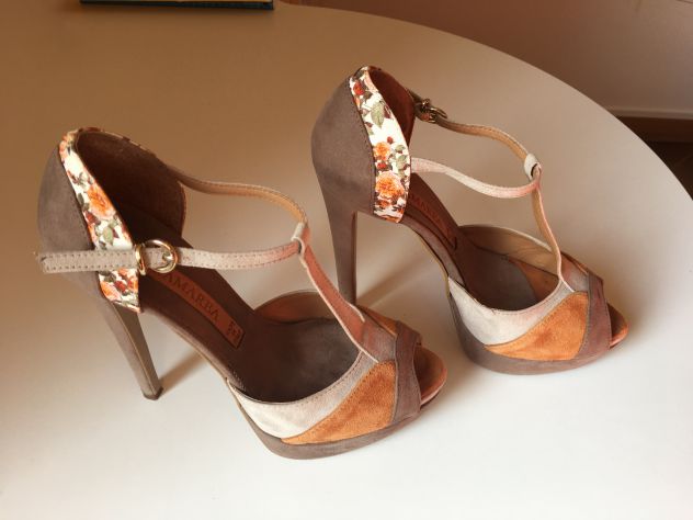 Scarpe donna in camoscio n 37 tacco 120 - Foto 2