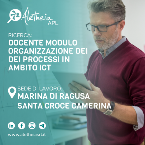 Docente per modulo organizzazione dei processi in ambito ICT