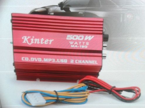AMPLIFICATORE STEREO 2 X 50 WATT PER AUTO CAMPER BARCA MOTO ECC. - Foto 3