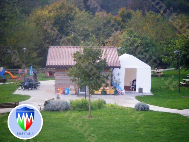 TENDOSTRUTTURE  GAZEBO PER FIERE MANIFESTAZIONI 6 X 8  TELO IGNIFUGO - Foto 6