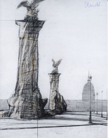 Christo STUPENDE FOTO cartoline FIRMATE Rabarama Biggi Mambor Schifano