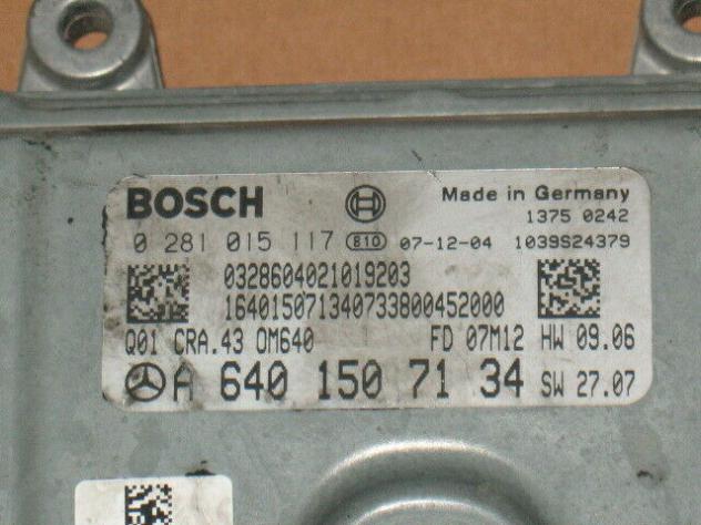 0281015117 ECU MERCEDES A180 B180 2.0 0281015117 A6401507134 CRA.43 - Foto 2