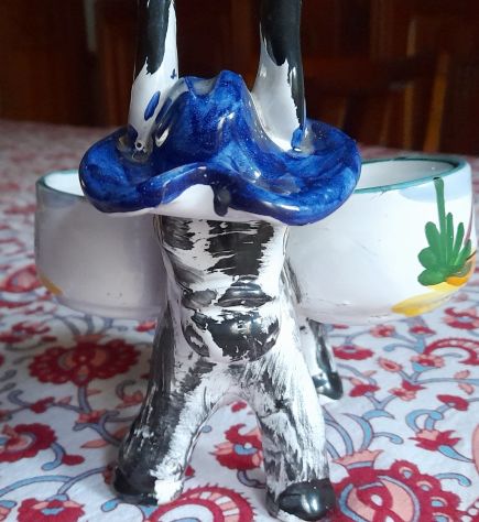 asinello in ceramica con 2 portavasetti - Foto 6