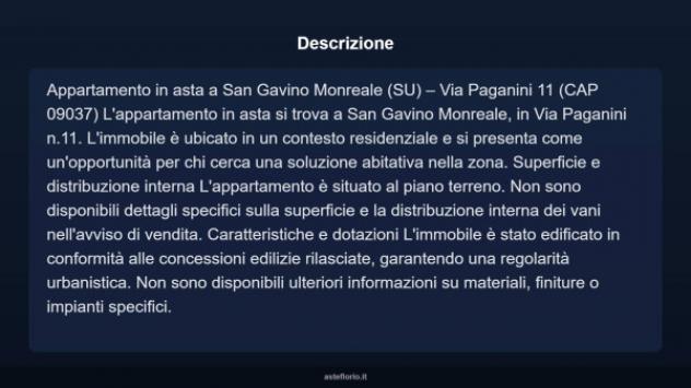 Immobile in asta di 60 m² in vendita a San Gavino Monreale - Foto 3
