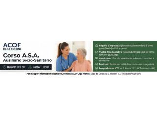 Corso per diventare Ausiliario Socio Assistenziale
