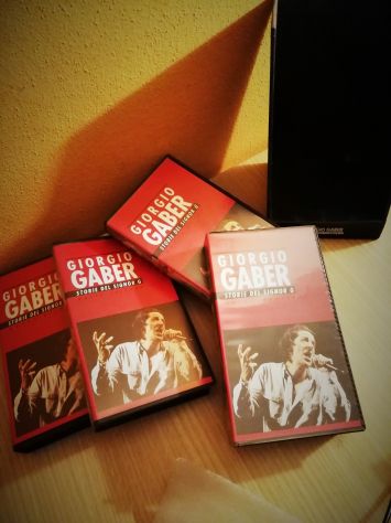 Giorgio Gaber: 4 VHS videocassette  + cofanetto: G. Gaber Storie del signor G. - Foto 5