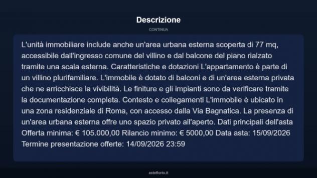 Immobile in asta di 115 m² in vendita a Roma - Foto 6
