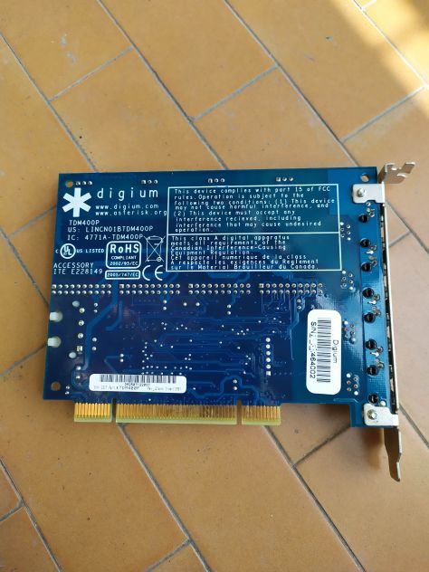 SCHEDA PCI VOIP DIGIUM TDM400P - Foto 2