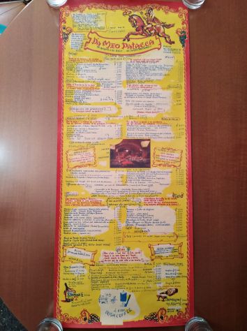 menu-locandina del ristorante romano Meo Patacca