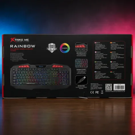 Tastiera Gaming XTRIKE ME KB-402 Rainbow RGB USB Nuova - Foto 3
