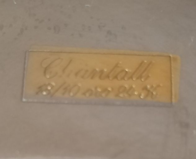 Vassoio Vintage Ovale Piano in Acciaio Inox 18-10 24K da 33cm CHANTALL - Foto 2