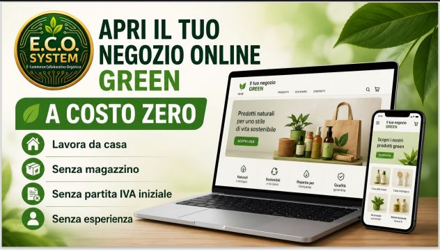 Apri il tuo negozio online GREEN – attività da remoto
