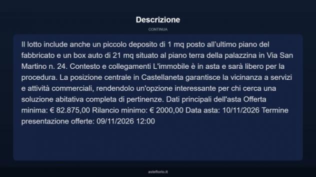 Immobile in asta di 102 m² con più di 5 locali e box auto in vendita a Castellaneta - Foto 4