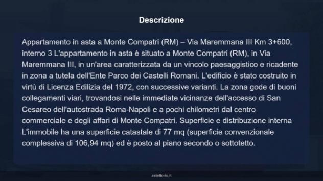 Immobile in asta di 77 m² in vendita a Monte Compatri - Foto 6