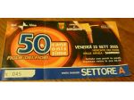 Biglietto 50 canzonissime 23/09/2005