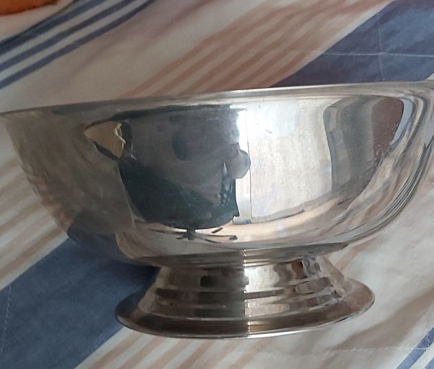 vaso zuppiera argento Sheridan diam 20 h 10 cm peso 420 gr - Foto 3