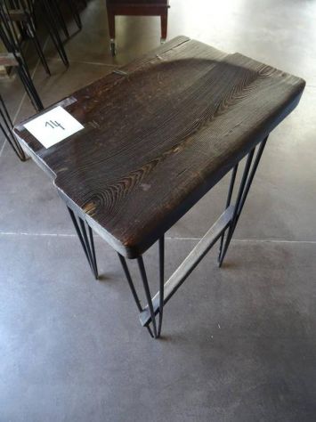 6 Sgabelli alti artigianali legno e ferro - Foto 2
