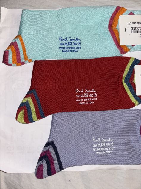 3 PAIA DI CALZE NUOVE DA UOMO LEGGERE FIRMATE ORIGINALI”PAUL SMITH”MADE IN ITALY - Foto 9