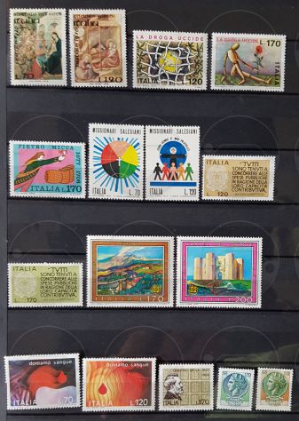 ITALIA 1975-1979 lotto di 107 francobolli - Foto 4