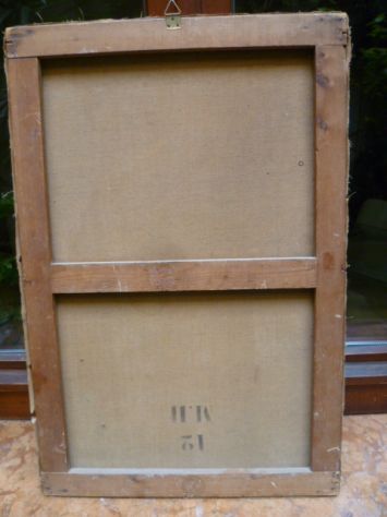 Quadro ad olio su tela anni '40 - firmato - Foto 6