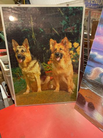 Puzzle raffigurante due cani 50x70 1000 pz., con cornice - Foto 2