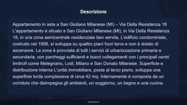 Immobile in asta di 42 m² in vendita a San Giuliano Milanese - Foto 15
