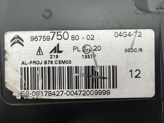 RICAMBI CITROEN C4 PICASSO KIT AIRBAG CRUSCOTTO - Foto 17