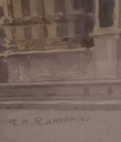 QUADRO CON CORNICE DI ANTIQUARIATO FIRMATO - Foto 2