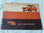 FIAT 127 USO E MANUTENZIONE ORIGINALE