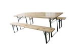 Set birreria tavolo e due panche 200x60cm h76cm