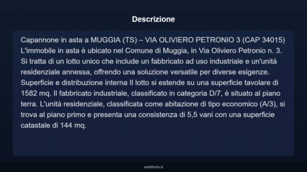 Immobile in asta di 1582 m² in vendita a Muggia - Foto 6
