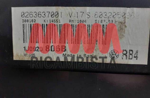 Volkswagen Golf IV Serie quadro strumenti 1J0920806B - Foto 4