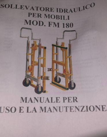 Sollevatore idraulico per mobili e casseforti NUOVO - Foto 4