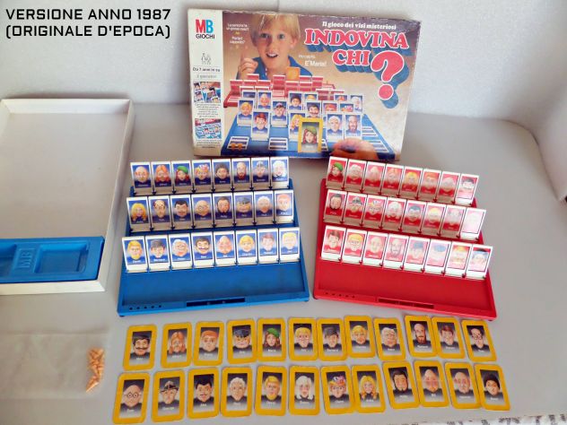 Gioco da tavolo " Indovina Chi? " versione 1987 MB giochi